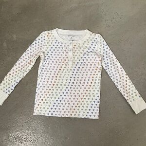 Roller Rabbit Rainbow Hearts PJ Top